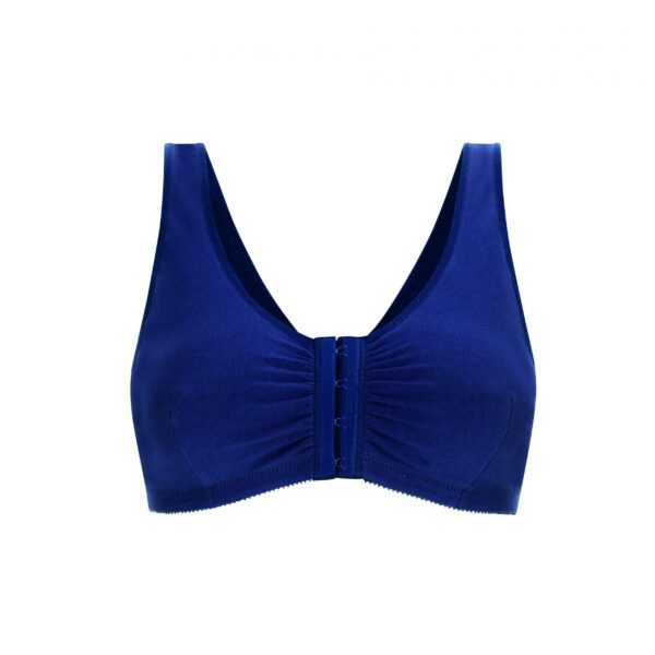 Bustiera postmastectomie inchidere in fata Frances navy, Amoena