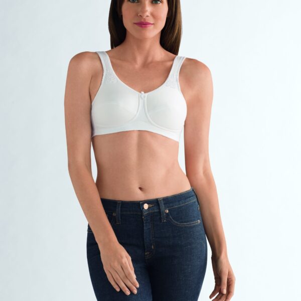 Sutien postmastectomie Kelly alb, marca Amoena