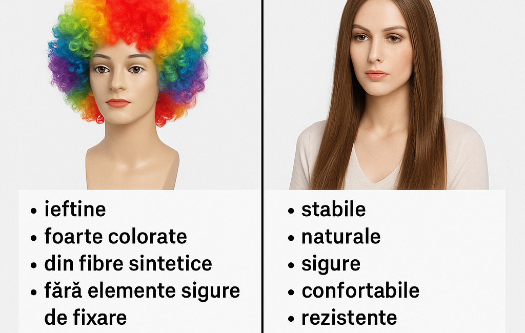Peruci de carnaval vs peruci profesionale: diferențe importante pe care merită să le știi Peruci de carnaval vs peruci profesionale: diferențe importante pe care merită să le știi