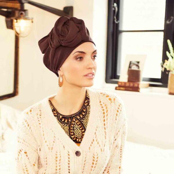 Set Turban Sapphire – eleganță boho Set Turban Sapphire – eleganță boho