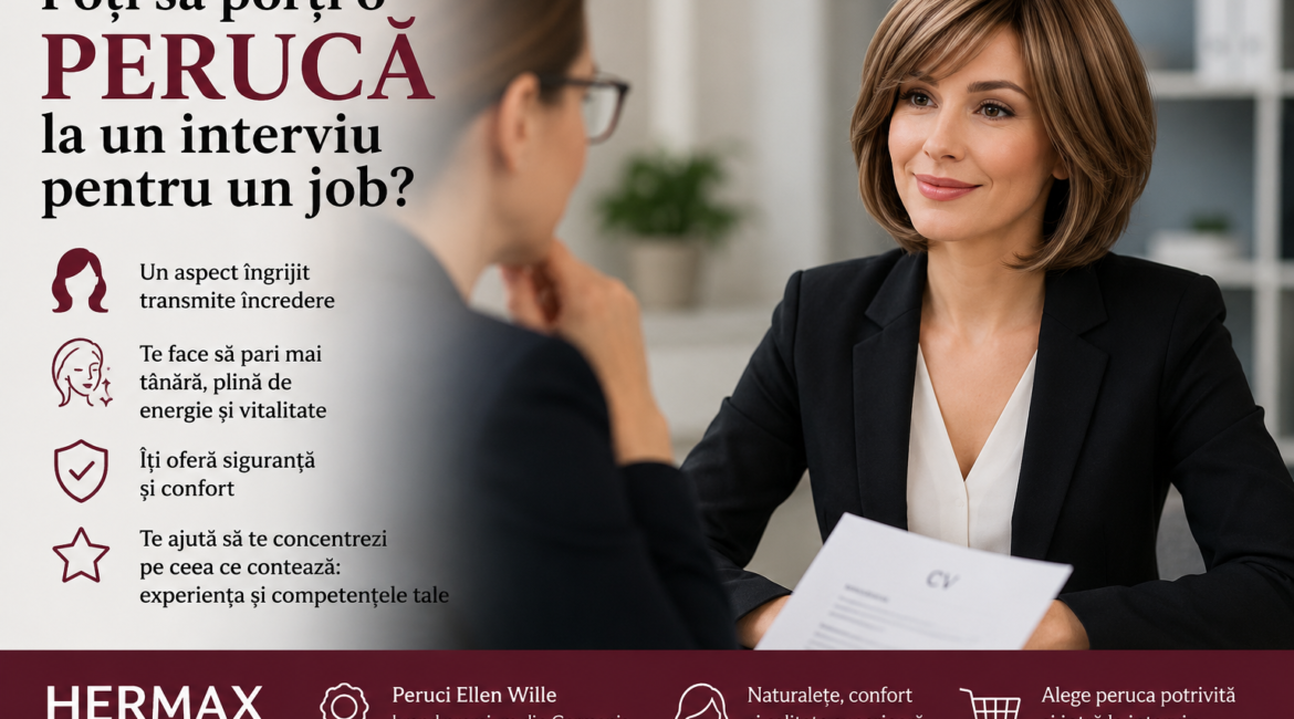 Poți să porți o perucă la un interviu pentru un job?